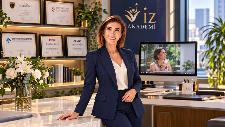 Burcum Altıntaş, İz Akademi ofisinde