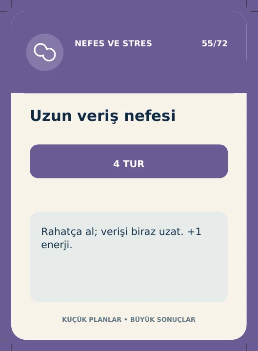 Nefesle Yenilen Atölyesi ile ilgili oyun destesinden örnek kart