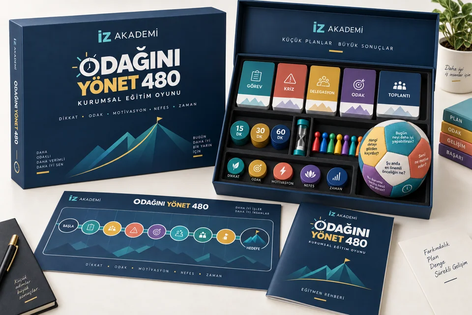 Odağını Yönet 480 oyun kutusu ve uygulama kartları